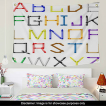 Crayone Alphabet - English Characters Wall Art 8233960
