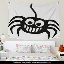 Crazy Spider On Thread Wall Art 100763416
