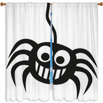 Crazy Spider On Thread Window Curtains 100763416