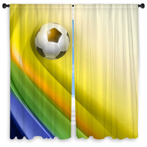 Creative Soccer Vector Design Window Curtains 66335819