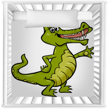Crocodile Animal Cartoon Illustration Nursery Decor 66637590