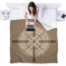 Crosshair With Red Dot  Illustration Blankets 33253371