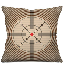 Crosshair With Red Dot  Illustration Pillows 33253371