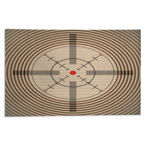 Crosshair With Red Dot  Illustration Rugs 33253371