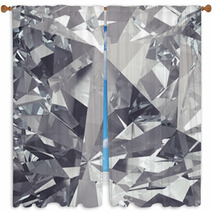 Crystal Facet Background Window Curtains 48563742