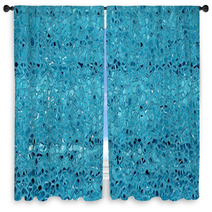 Crystal Ice In Aqua Window Curtains 26165796