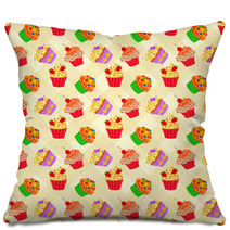 Cupcakes Pattern Pillows 49284233