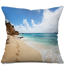 Cupecoy Beach On St Martin Caribbean Pillows 51612294