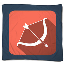 Cupid Bow Vector Icon Blankets 72890353