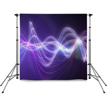 Curved Laser Light Design In Purple Backdrops 64745881