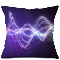 Curved Laser Light Design In Purple Pillows 64745881