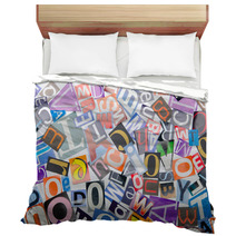 Cut Letters From Newspapers And Magazines Bedding 40889917