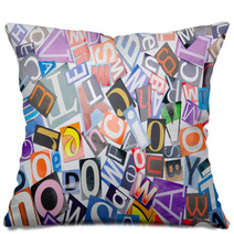Cut Letters From Newspapers And Magazines Pillows 40889917
