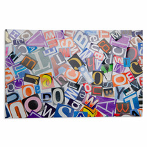 Cut Letters From Newspapers And Magazines Rugs 40889917