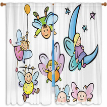 Cute Angels For Your Design Window Curtains 23962589