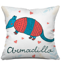 Cute Armadillo Character Pillows 92721342