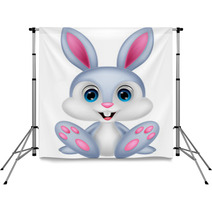 Cute Baby Rabbit Cartoon Backdrops 63003907
