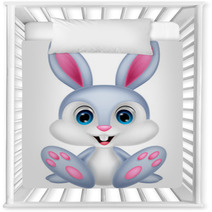Cute Baby Rabbit Cartoon Nursery Decor 63003907
