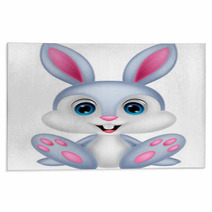 Cute Baby Rabbit Cartoon Rugs 63003907