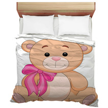 Cute Brown Bear Stuff Cartoon Bedding 51350040