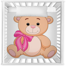 Cute Brown Bear Stuff Cartoon Nursery Decor 51350040