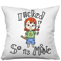Cute Cartoon Kids Vector And Illustration Pillows 202879324