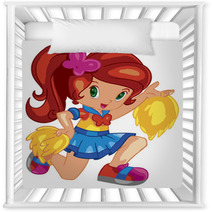 Cute Cheerleader Nursery Decor 25040200