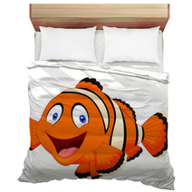 Cute Clown Fish Cartoon Bedding 63911282