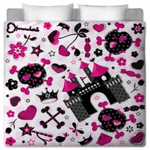 Cute Girlish Aggressive Pattern Bedding 52600834
