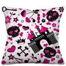 Cute Girlish Aggressive Pattern Pillows 52600834