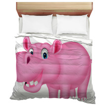Cute Hippo Cartoon Bedding 67013525