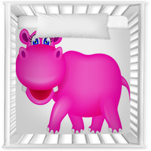 Cute Hippo Cartoon Nursery Decor 47910917
