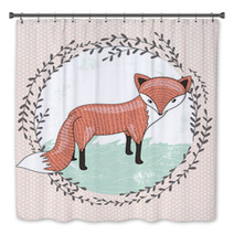 Cute Little Fox Illustration For Children Bath Decor 60199009