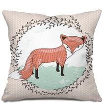 Cute Little Fox Illustration For Children Pillows 60199009