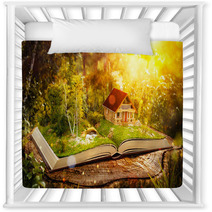 Cute Magical Log House Nursery Decor 113060081