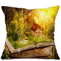 Cute Magical Log House Pillows 113060081