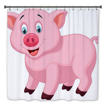 Cute Pig Cartoon Bath Decor 56991465
