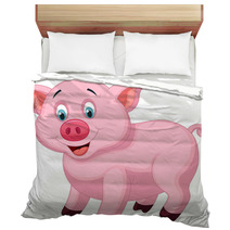 Cute Pig Cartoon Bedding 56991465