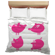 Cute Piggy For Your Design Bedding 54009219