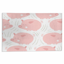 Cute Pigs Seamless Pattern Rugs 211599484