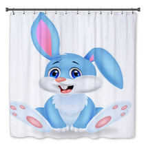 Cute Rabbit Cartoon Bath Decor 53044266