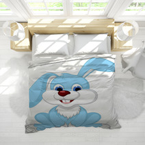 Cute Rabbit Cartoon Posing Bedding 61478029