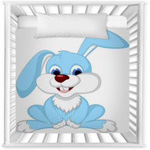 Cute Rabbit Cartoon Posing Nursery Decor 61478029