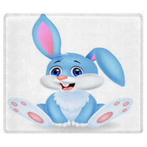 Cute Rabbit Cartoon Rugs 53044266