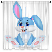 Cute Rabbit Cartoon Window Curtains 53044266