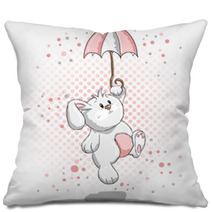 Cute Rabbit - Pink Details Pillows 30060401