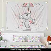 Cute Rabbit - Pink Details Wall Art 30060401