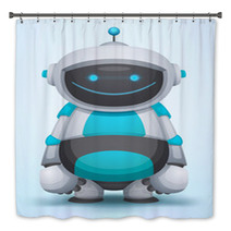 Cute Robot Bath Decor 48597043