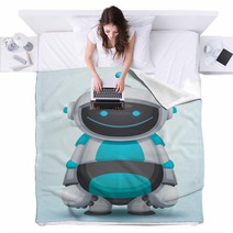Cute Robot Blankets 48597043