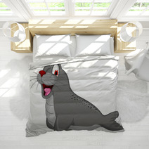 Cute Seal Cartoon Bedding 80417318
